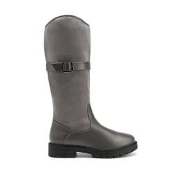 Kids Buckle Knee High Riding Boots