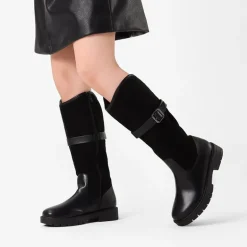 Kids Buckle Knee High Riding Boots
