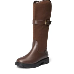 Kids Buckle Knee High Riding Boots