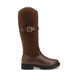 Kids Buckle Knee High Riding Boots