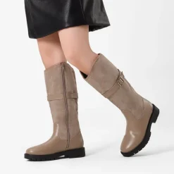 Kids Buckle Knee High Riding Boots