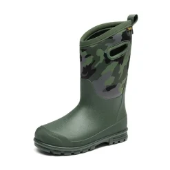 Kids’ Camo Pull-On Winter Snow Boots