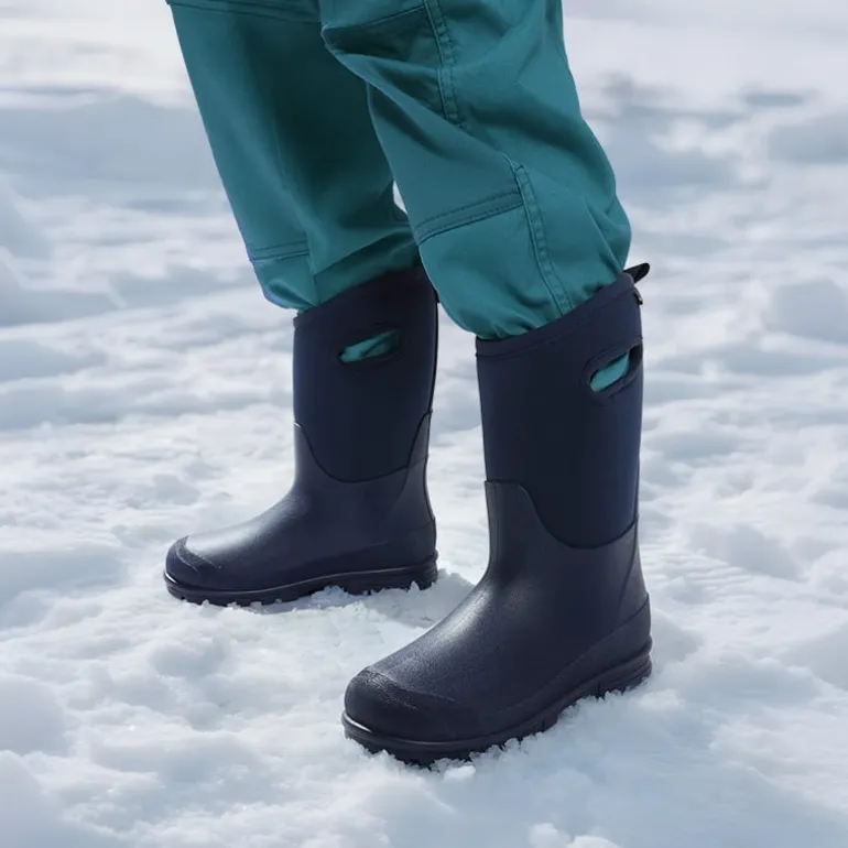 Kids’ Camo Pull-On Winter Snow Boots