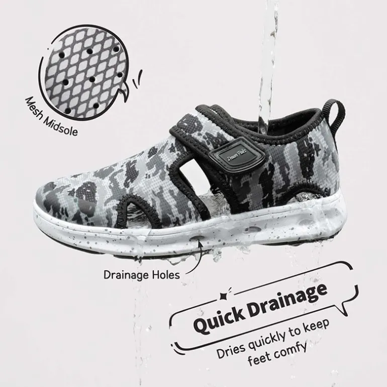 Kids Camouflage Quick Dry Water Sandals