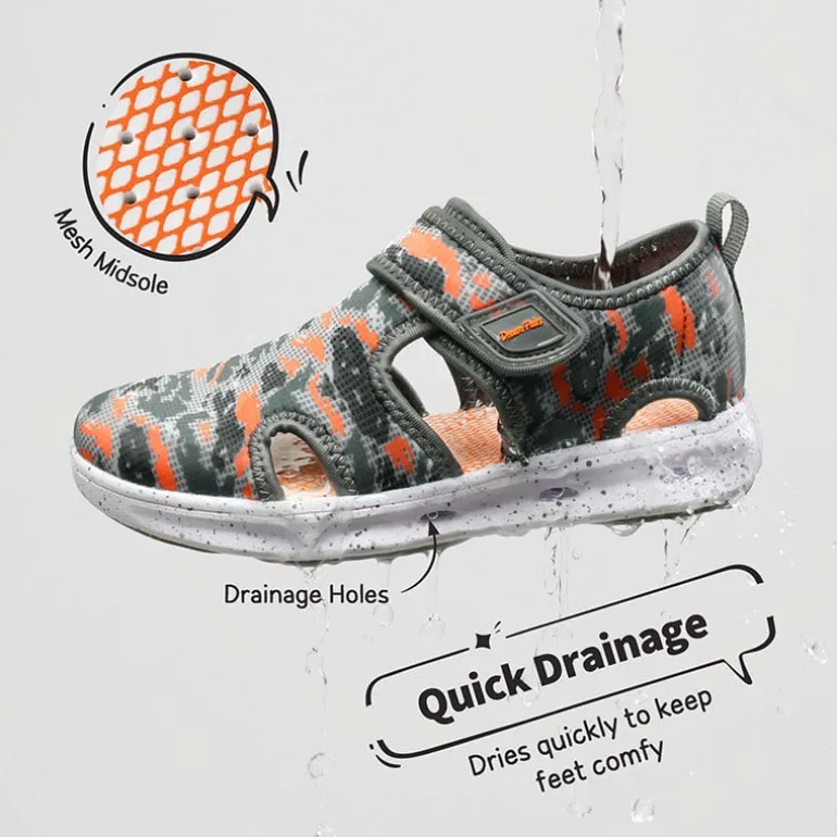 Kids Camouflage Quick Dry Water Sandals