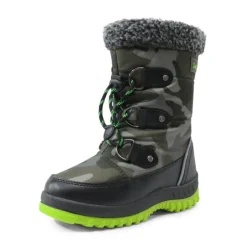 Kids Camouflage Slip Resistant Snow Boots