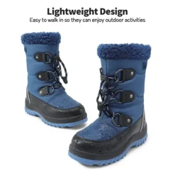 Kids Camouflage Slip Resistant Snow Boots