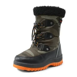 Kids Camouflage Slip Resistant Snow Boots
