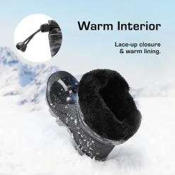 Kids’ Camo Waterproof Winter Snow Boots