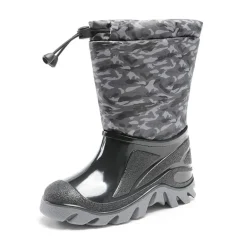 Kids’ Camo Waterproof Winter Snow Boots