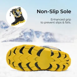 Kids’ Camo Waterproof Winter Snow Boots