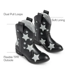 Kids Chic Glitter Western Boots