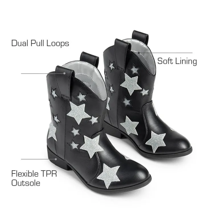 Kids Chic Glitter Western Boots