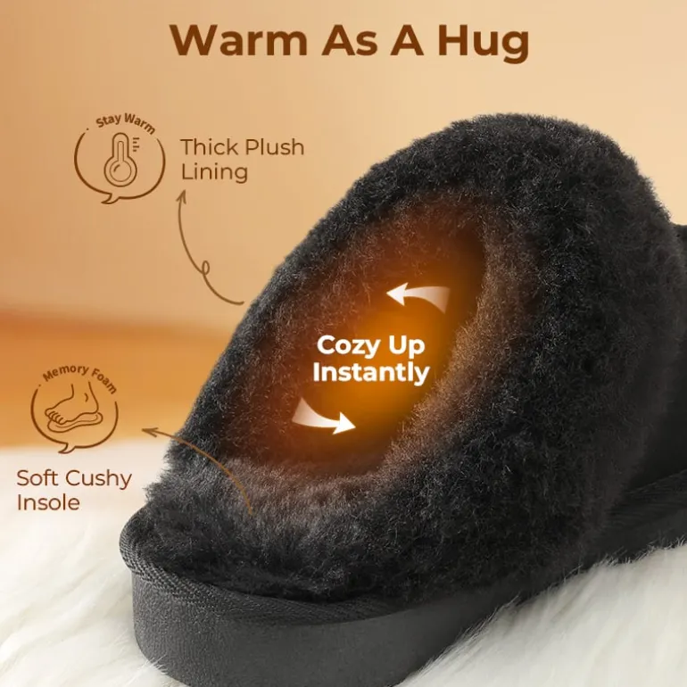 Kids’ Cozy Faux Suede Non-Slip Slippers