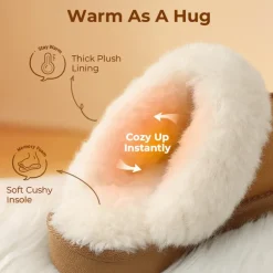 Kids’ Cozy Faux Suede Non-Slip Slippers