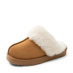 Kids’ Cozy Faux Suede Non-Slip Slippers