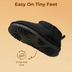 Kids’ Cozy Faux Suede Winter Boots
