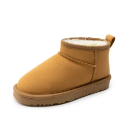 Kids’ Cozy Faux Suede Winter Boots