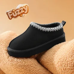 Kids’ Cozy Wide Toe Winter Slippers