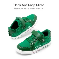Kids’ Dinosaur-Inspired Hook-and-Loop Sneakers