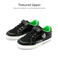 Kids’ Dinosaur-Inspired Hook-and-Loop Sneakers