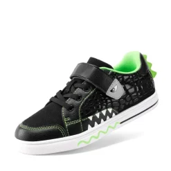 Kids’ Dinosaur-Inspired Hook-and-Loop Sneakers