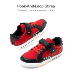 Kids’ Dinosaur-Inspired Hook-and-Loop Sneakers