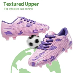 Kids Earth Surface Pattern Soccer Shoes