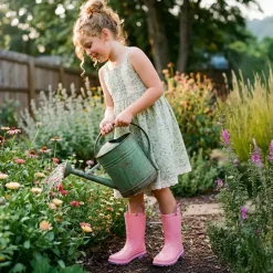 Kids' Easy-on Waterproof Rain Boots