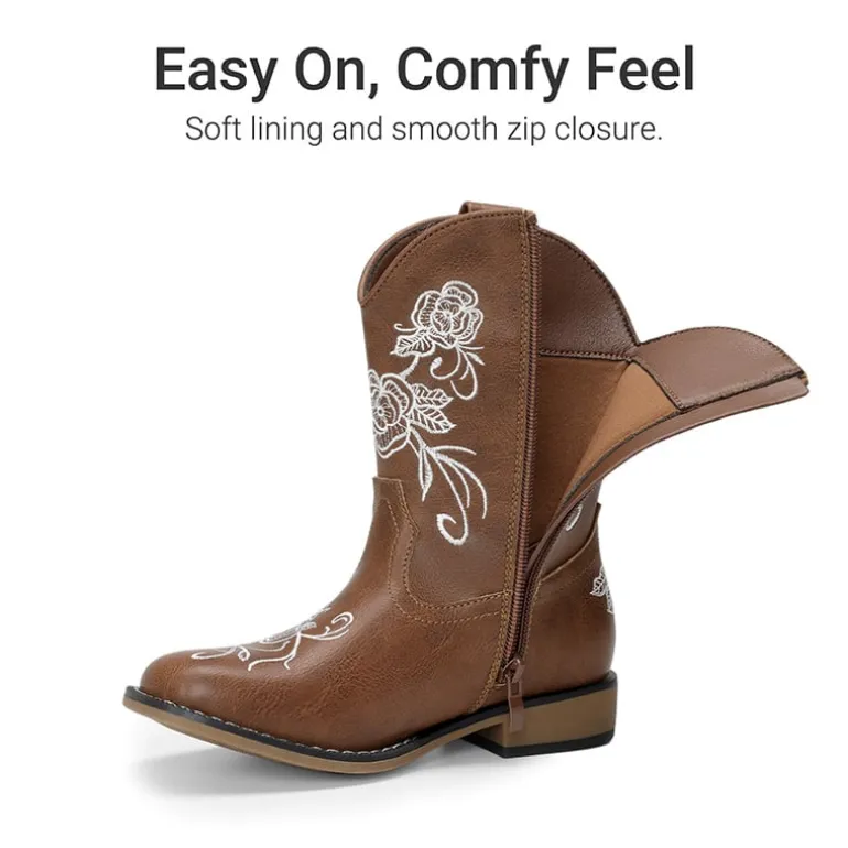 Kids’ Embroidered Cowboy Boots