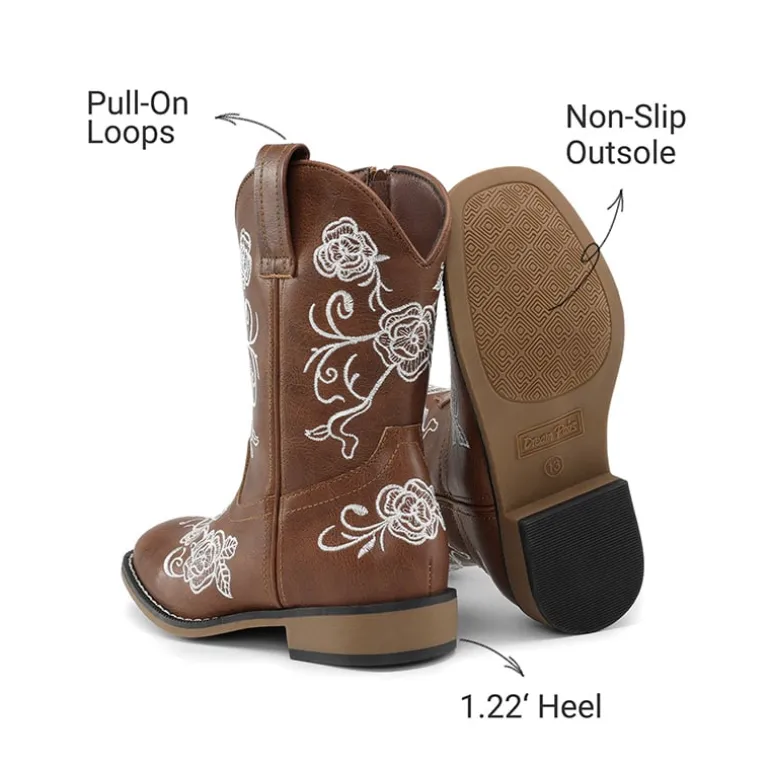 Kids’ Embroidered Cowboy Boots