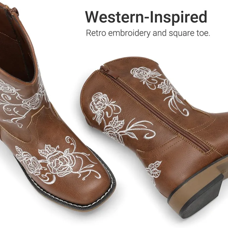 Kids’ Embroidered Cowboy Boots