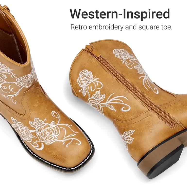 Kids’ Embroidered Cowboy Boots