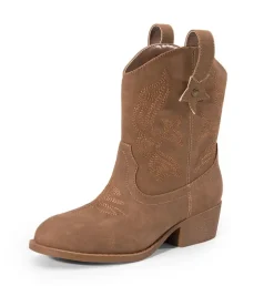 Kids’ Embroidered Slip-On Cowgirl Boots
