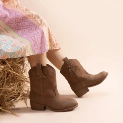 Kids’ Embroidered Slip-On Cowgirl Boots