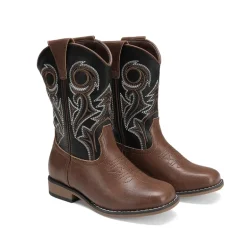 Kids’ Embroidered Square Toe Cowboy Boots