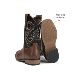 Kids’ Embroidered Square Toe Cowboy Boots