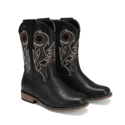 Kids’ Embroidered Square Toe Cowboy Boots