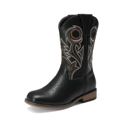 Kids’ Embroidered Square Toe Cowboy Boots