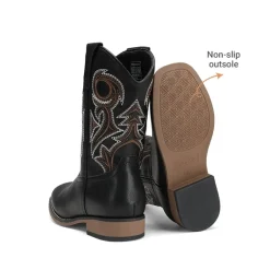Kids’ Embroidered Square Toe Cowboy Boots