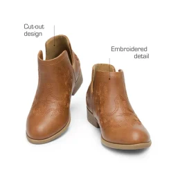 Kids Embroidery Cowgirl Boots