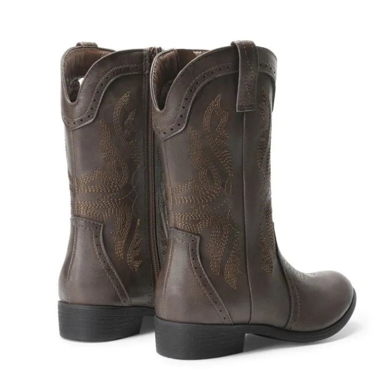 Kids Embroidery Western Cowboy Boots