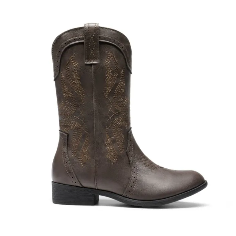 Kids Embroidery Western Cowboy Boots