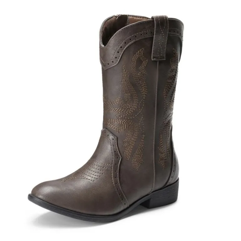 Kids Embroidery Western Cowboy Boots