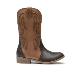 Kids Embroidery Western Cowboy Boots