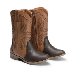 Kids Embroidery Western Cowboy Boots