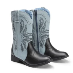 Kids Embroidery Western Cowboy Boots