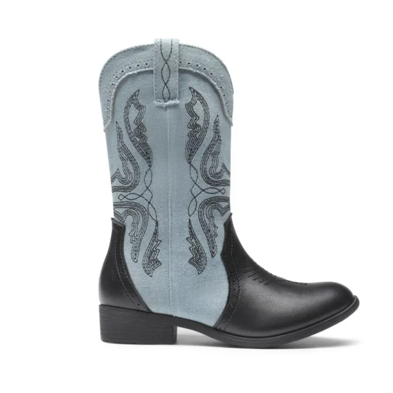 Kids Embroidery Western Cowboy Boots