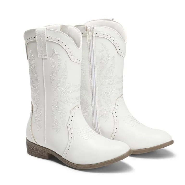 Kids Embroidery Western Cowboy Boots