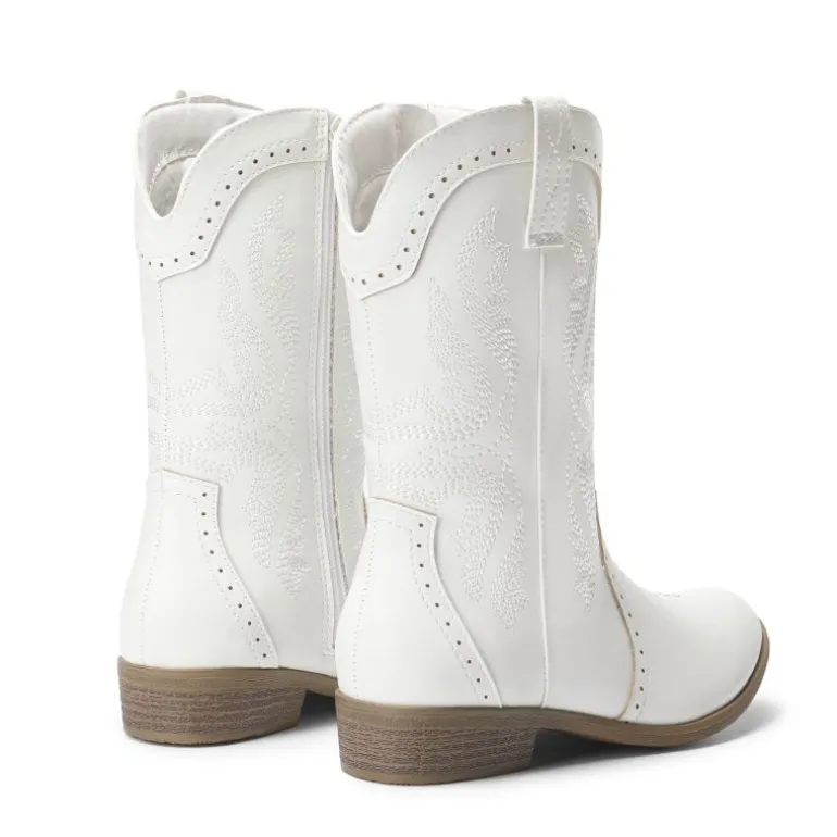 Kids Embroidery Western Cowboy Boots